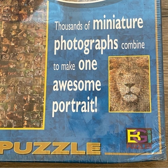 Photomosaic Lion Jigsaw Puzzle by Robert Silvers NEW 1000 Pieces - Picture 5 of 7